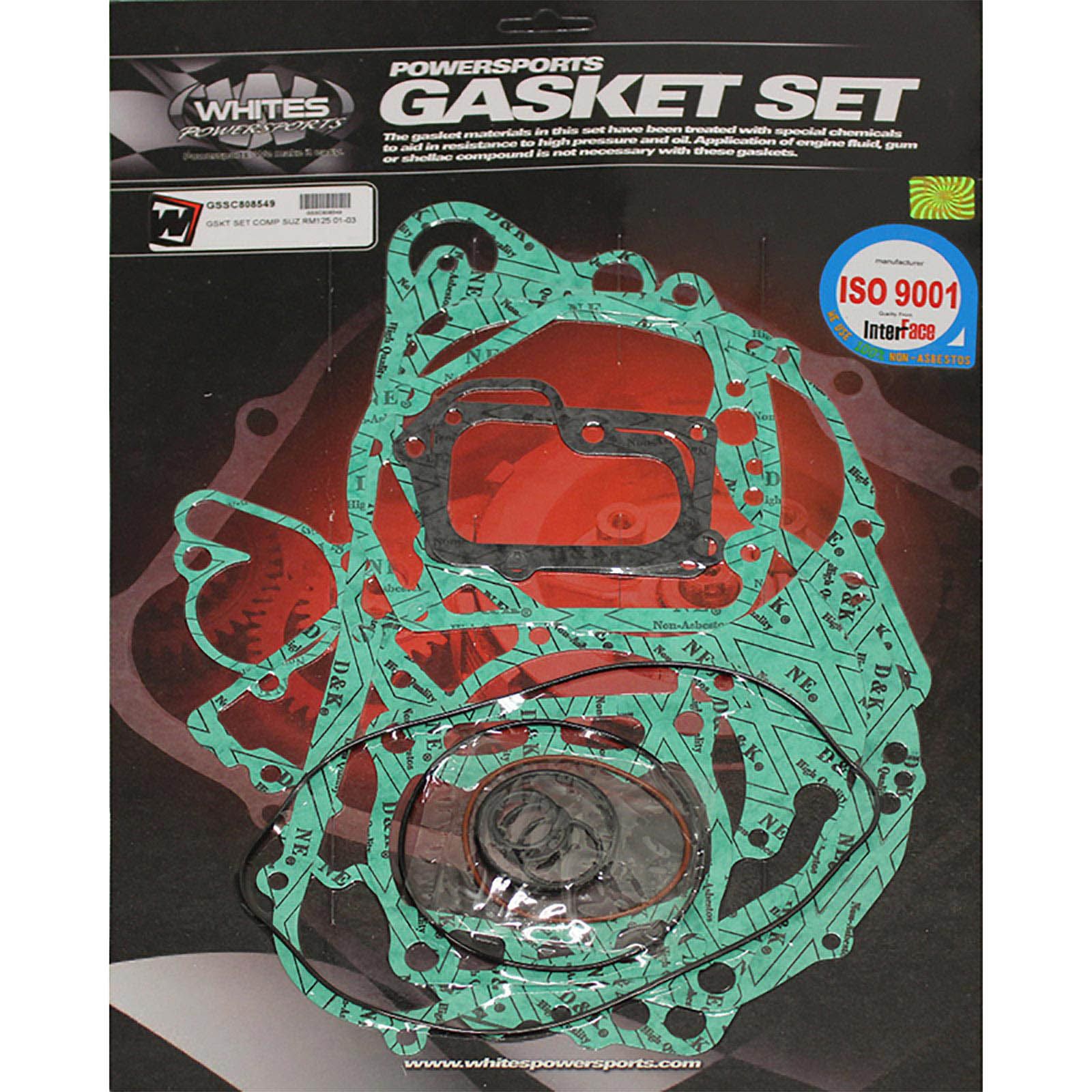 New WHITES Engine Complete Gasket Set For Suzuki RM125 2001-2003 #GSSC808549