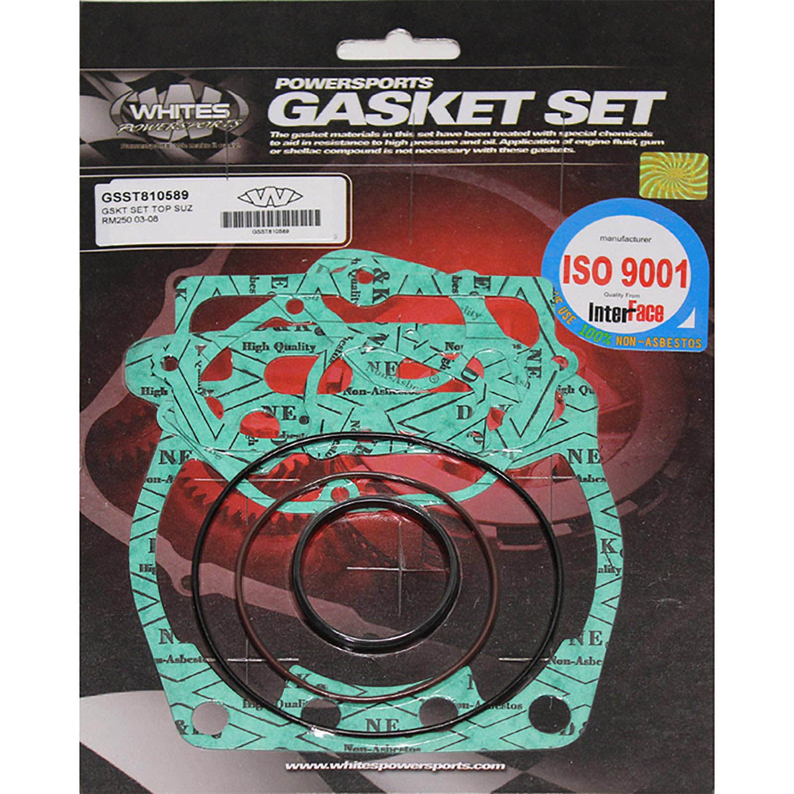 New WHITES Engine Top End Gasket Set For Suzuki RM250 2003-2008 #GSST810589