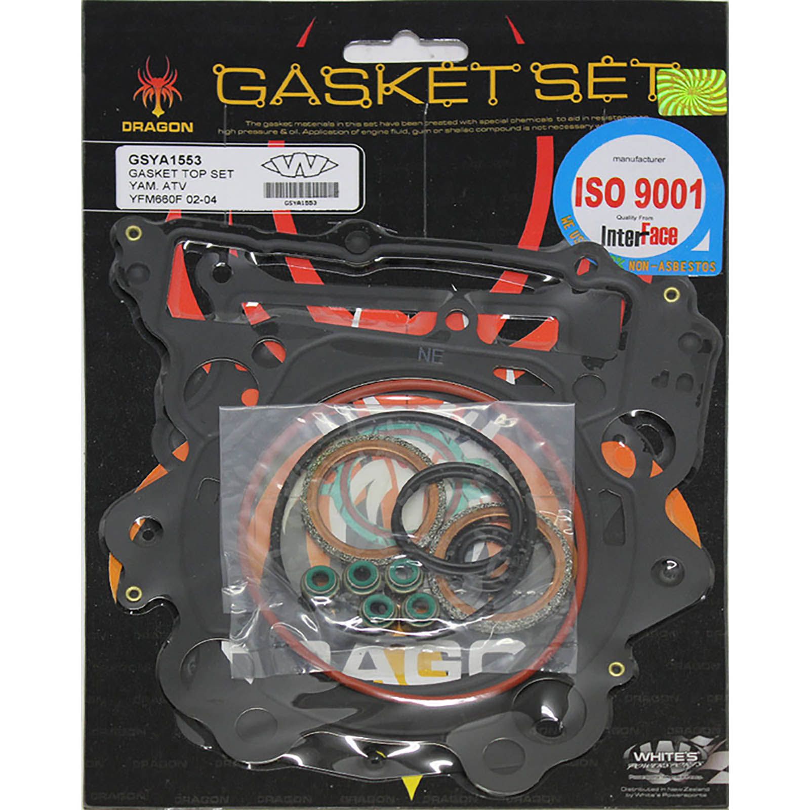 WHITES Engine Top End Gasket Set For Yamaha YFM660 Grizzly 2002-2008 #GSYA1553