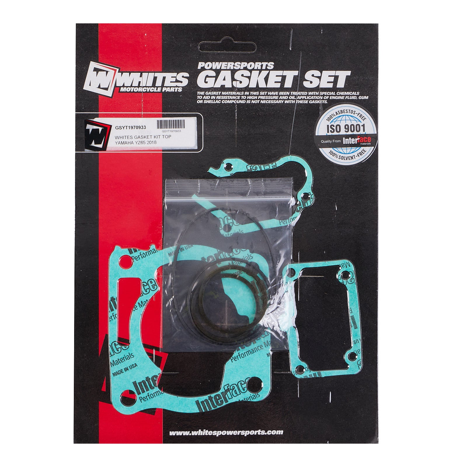 New WHITES Engine Top End Gasket Kit For Yamaha YZ65 2018 #GSYT1970933 | Australian Moto Spares