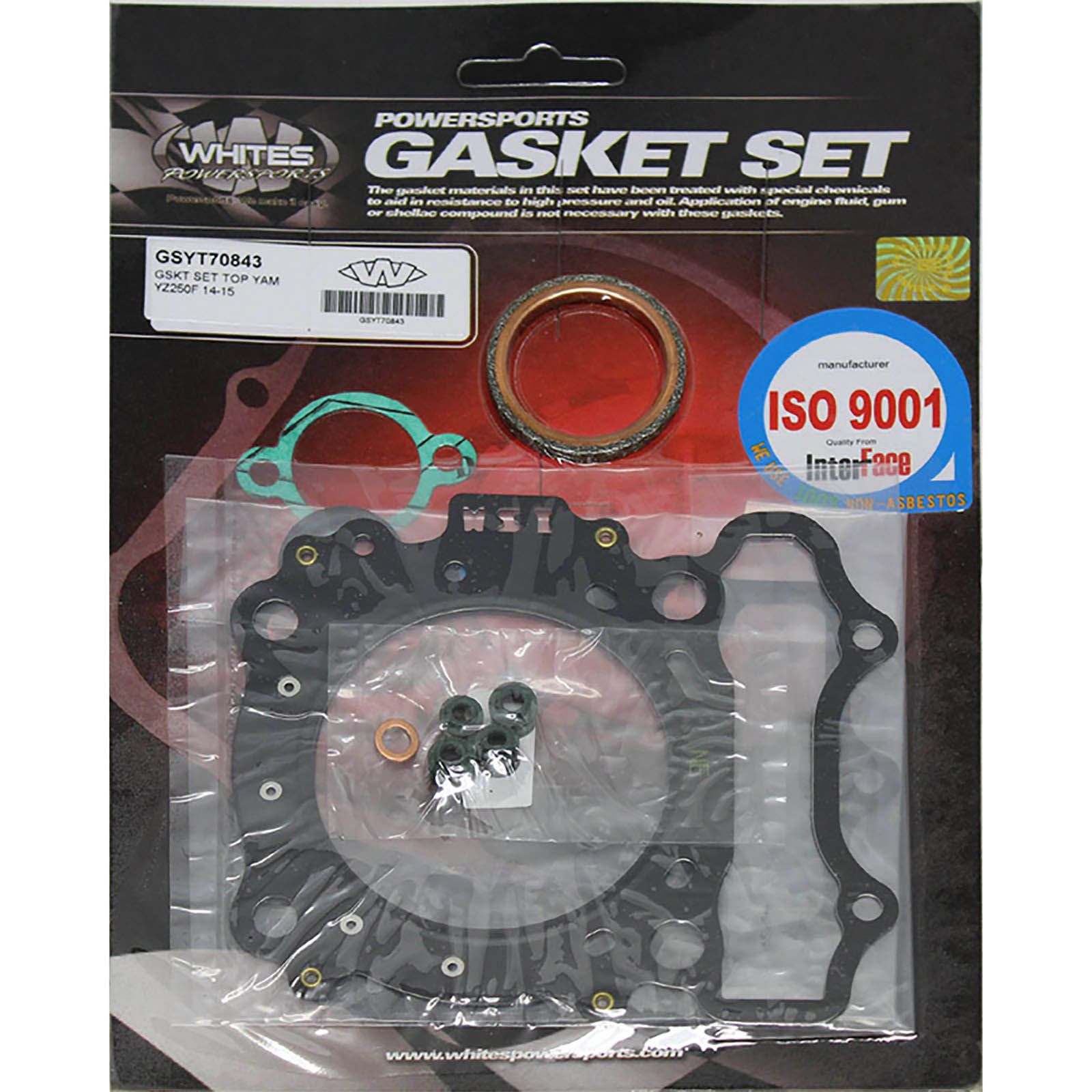 New WHITES Engine Top End Gasket Set For Yamaha YZ250F 2014-2018 #GSYT70843