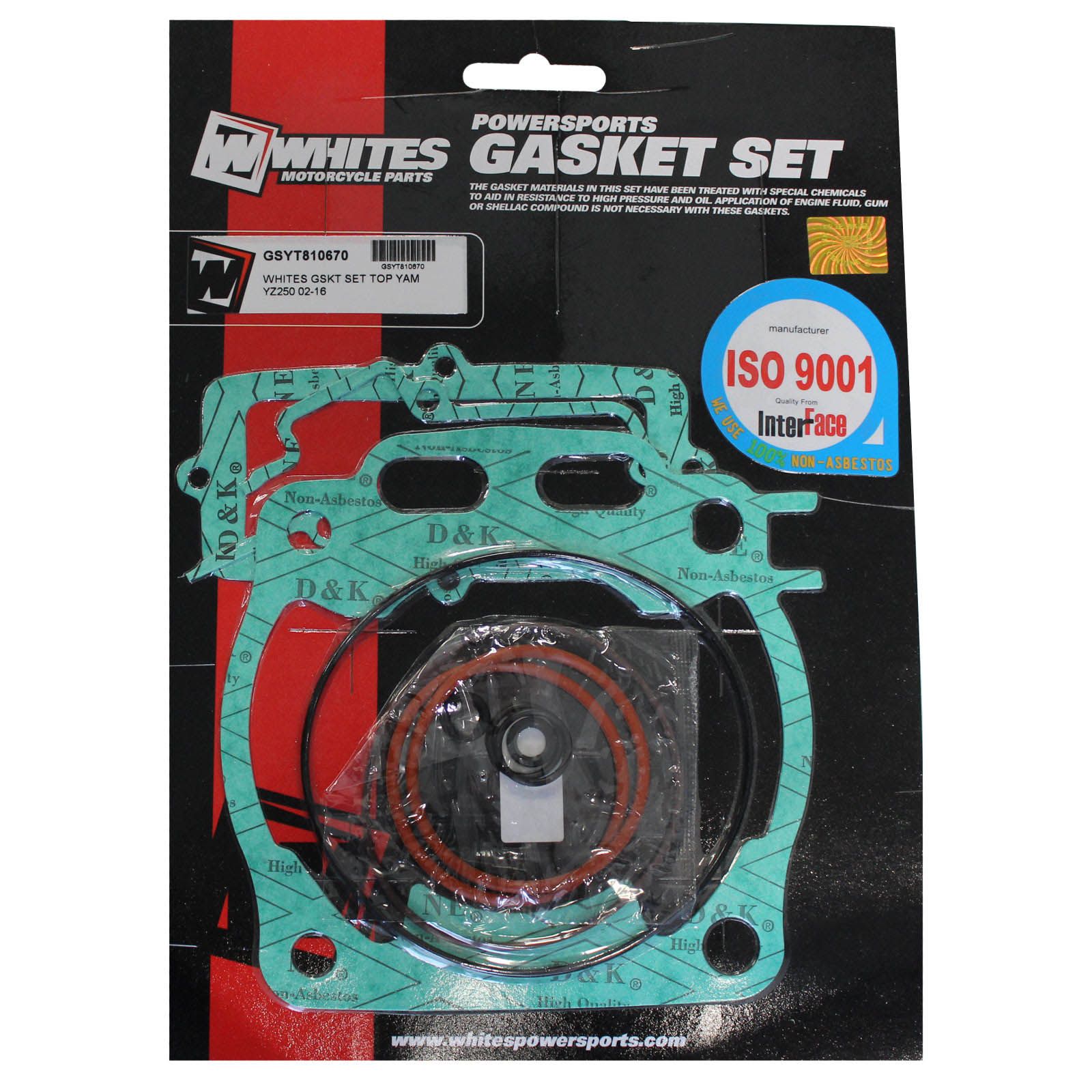 New WHITES Engine Top End Gasket Set For Yamaha YZ250 2002-2016 #GSYT810670