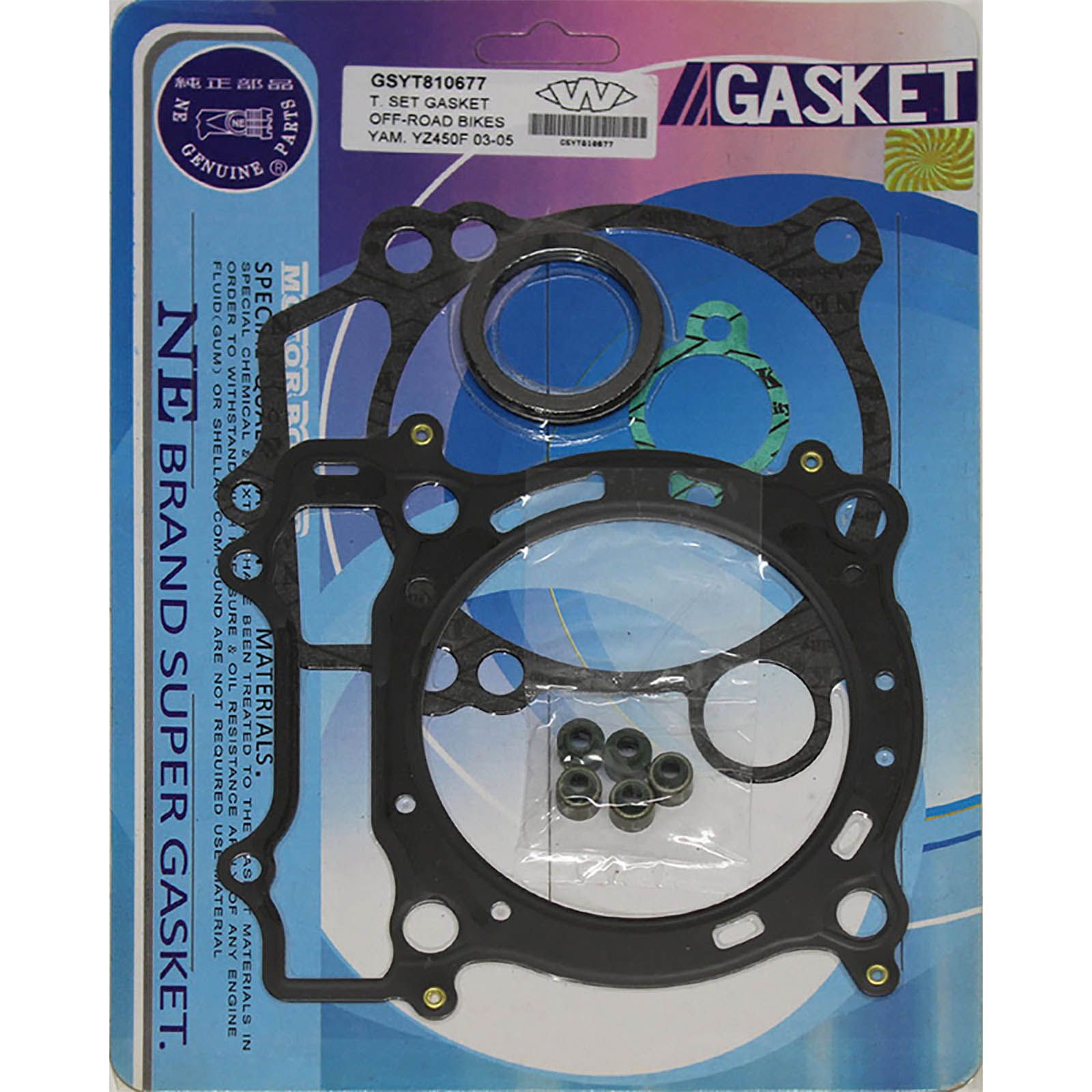 New WHITES Engine Top End Gasket Set For Yamaha YZ450F 2003-2005 #GSYT810677