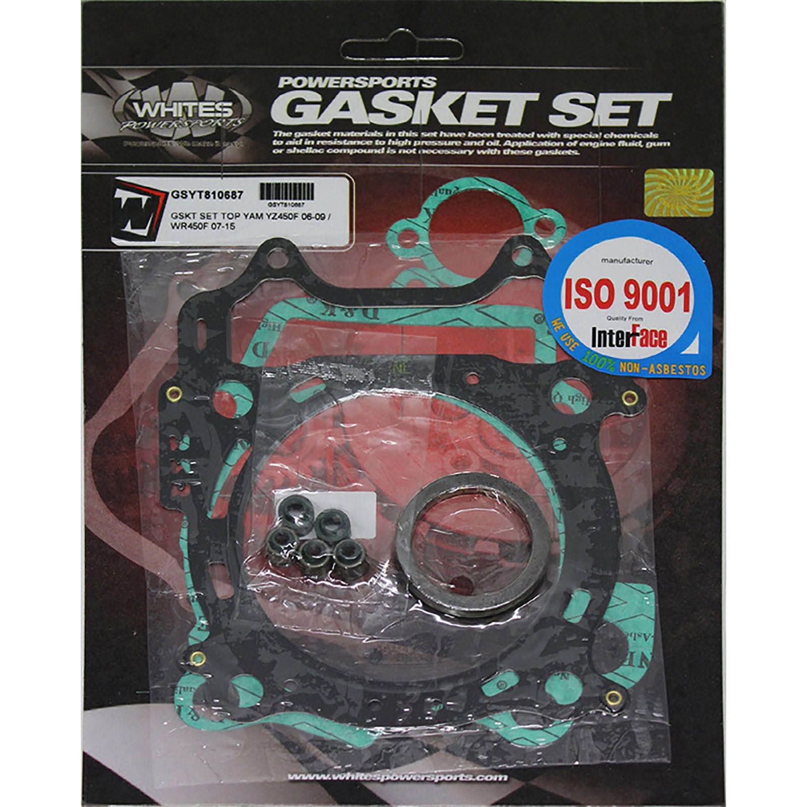 WHITES Engine Top End Gasket Set For Yamaha YZ450F 2006-2009 / WR450F 2007-2015