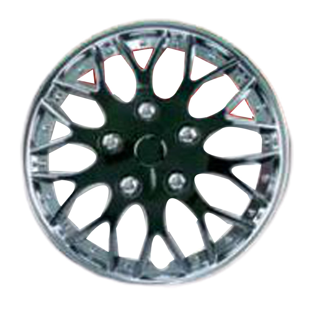 GEAR-X Premium Chrome/Ice Black Single TANTILLA Wheel Cover 14'' GXP970C/IB-14-1