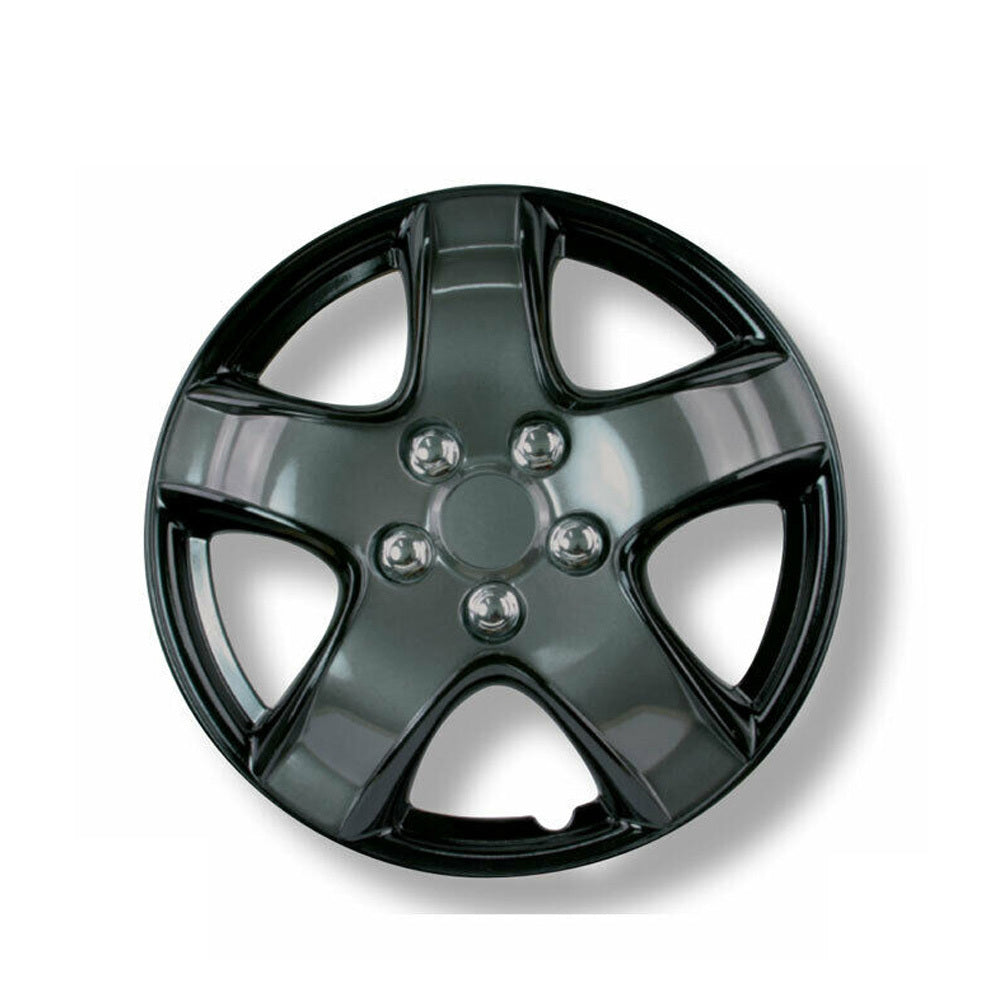 New GEAR-X Ice Black & Charcoal Single GRAYIA Wheel Cover 14'' GXP998IB/CHR-14-1 | Australian Moto Spares