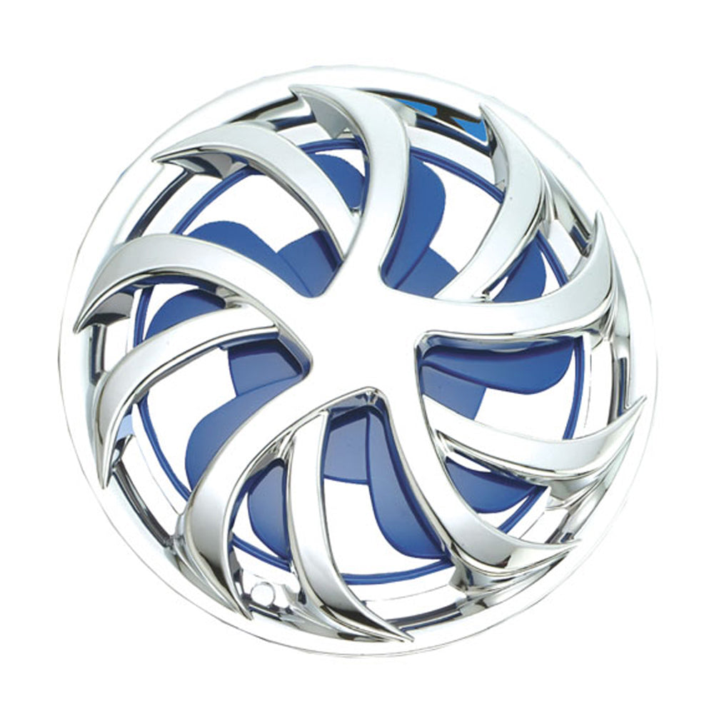 New GEAR-X Blue Spinner Single VIPER Wheel Cover 14'' GXS12B-14-1 | Australian Moto Spares