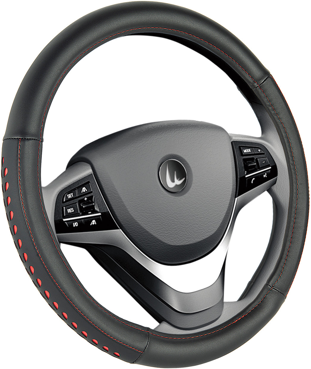New GEAR-X Medium Red Steering Wheel Cover Fit 14.5” - 15.5” / 37 - 39 cm GXSWC | Australian Moto Spares