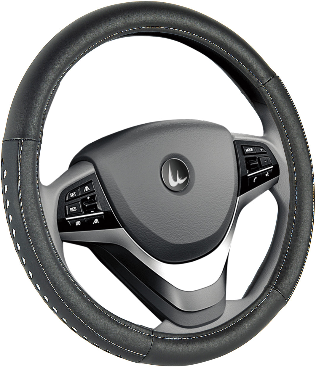 New GEAR-X Medium Silver Steering Wheel Cover Fit 14.5” -15.5” / 37 -39 cm GXSW | Australian Moto Spares