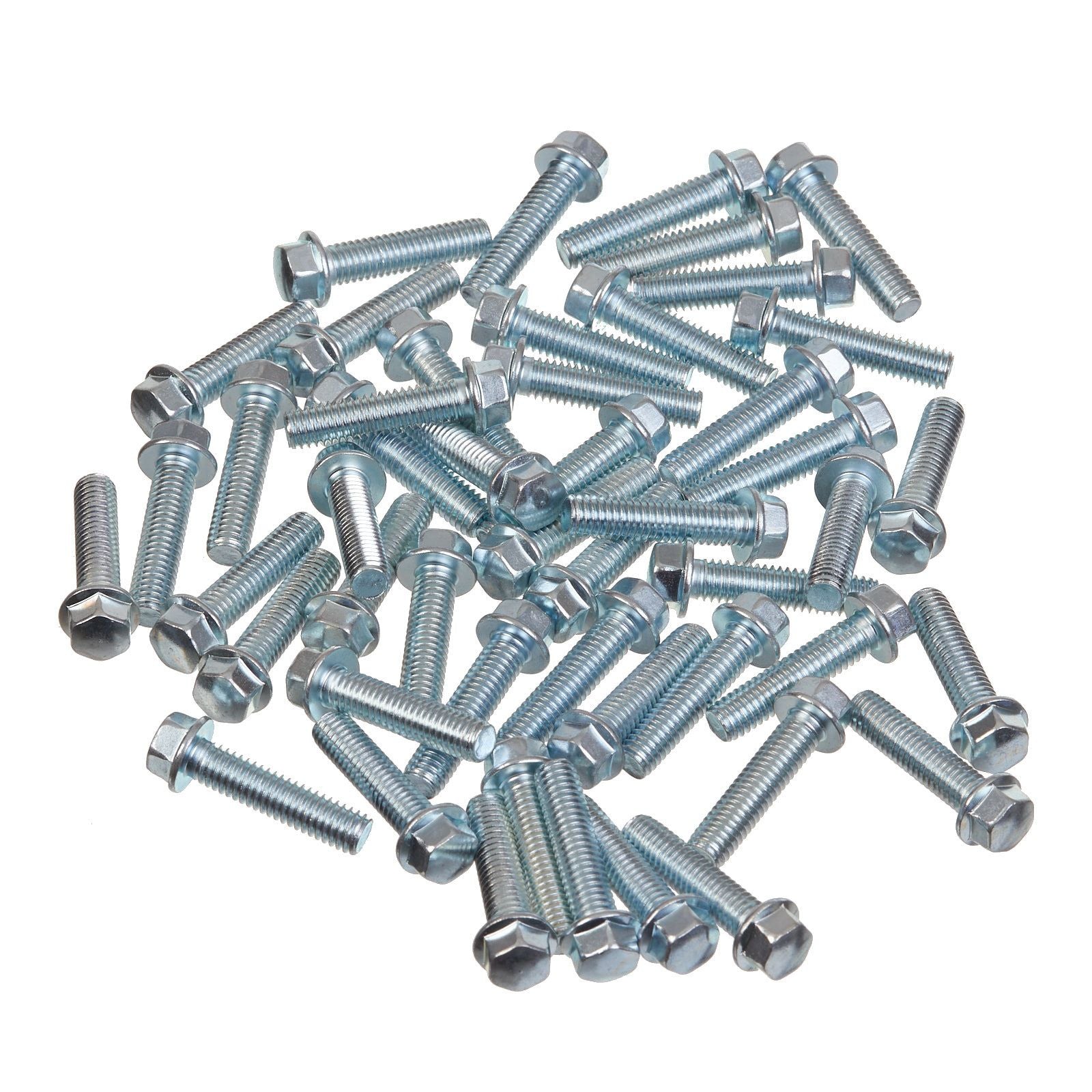 New WHITES Motorcycle Bolt Flange - 6 x 25mm (50 Pack) #HWFB6X25