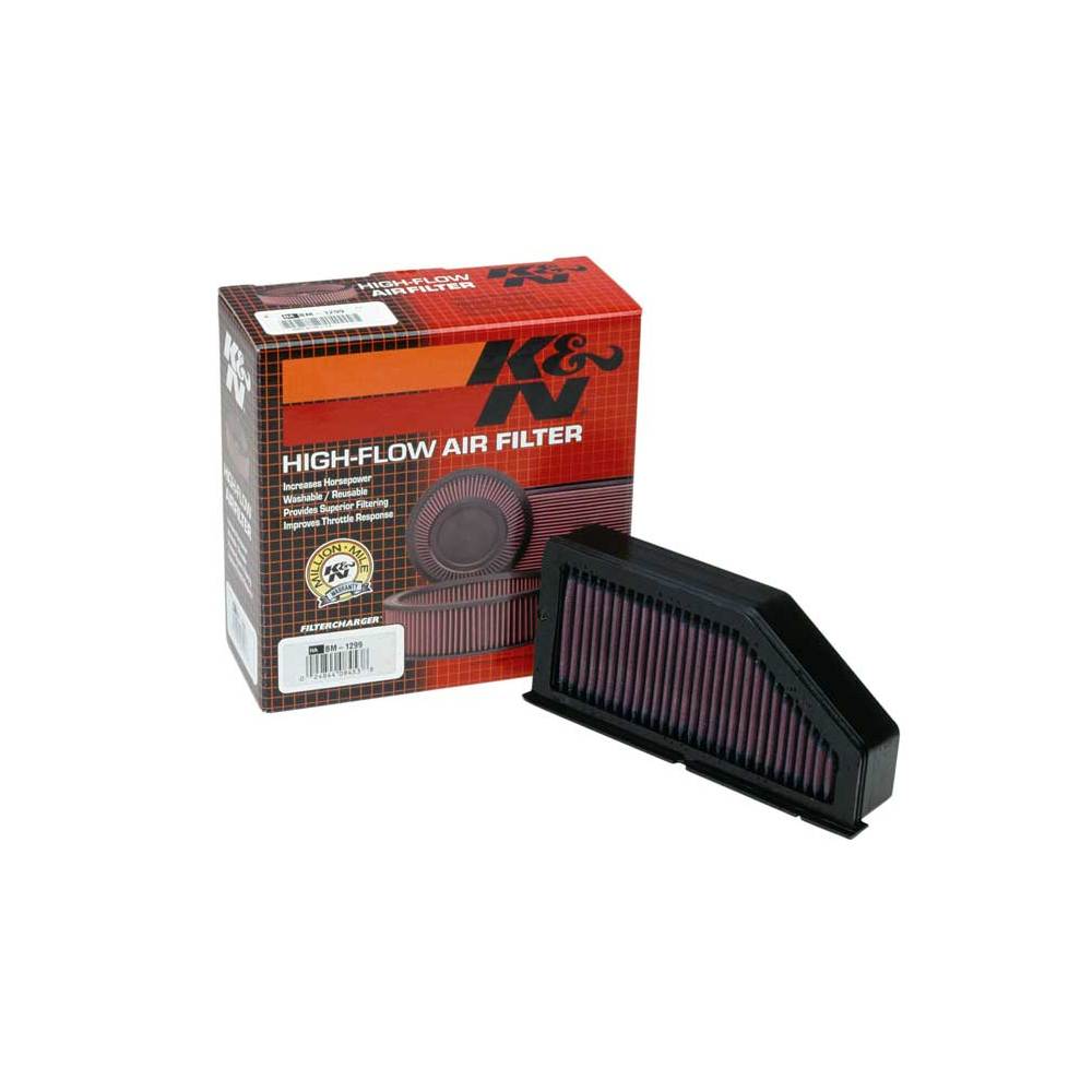 New K&N Air Filter For BMW K1200 RS, K1200 GT, K1200 LT KBM-1299 | Australian Moto Spares