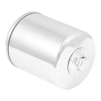 New K&N Oil Filter - Chrome (HF171) #KN171C | Australian Moto Spares