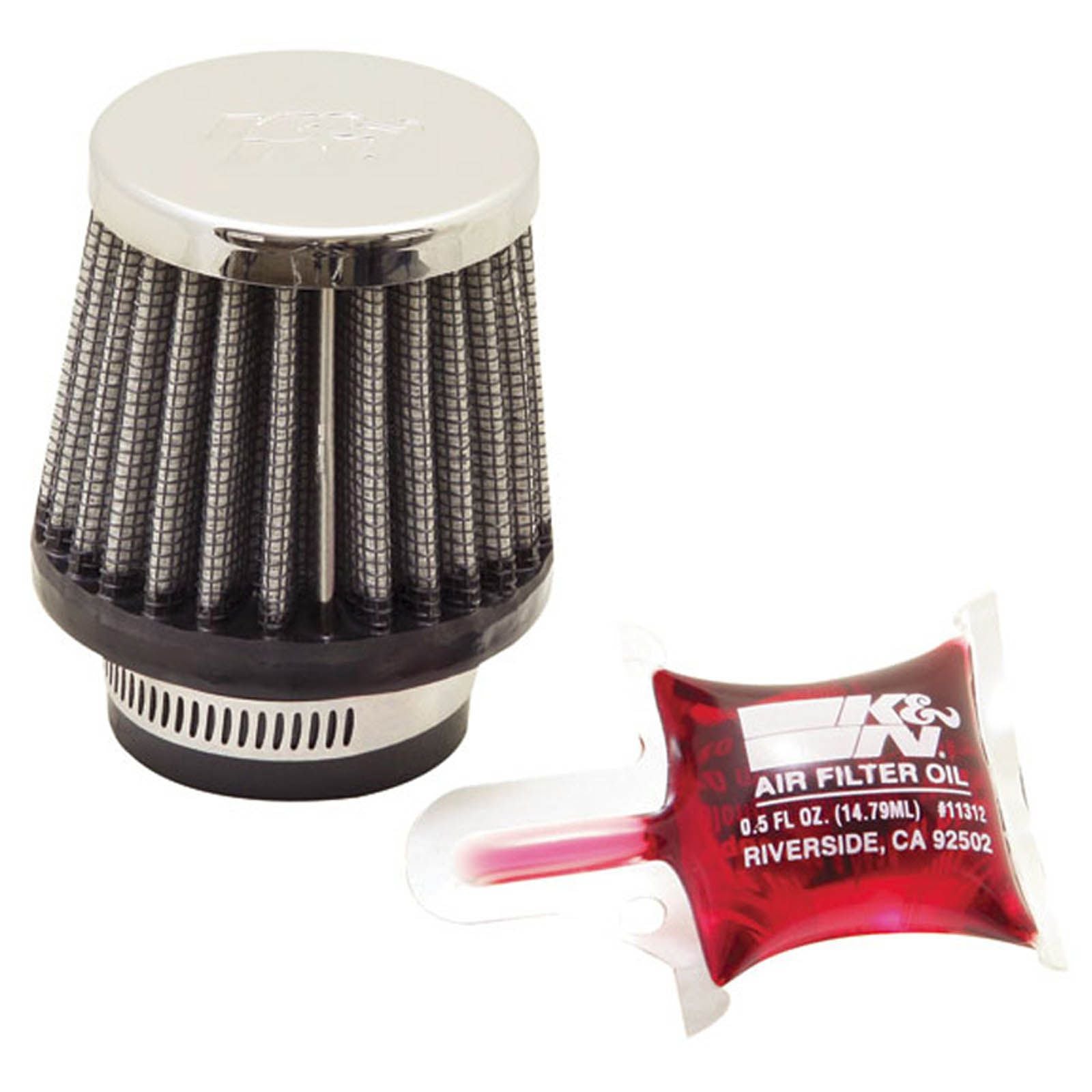 New K&N Uni Chrome Air Filter #KNRC0790