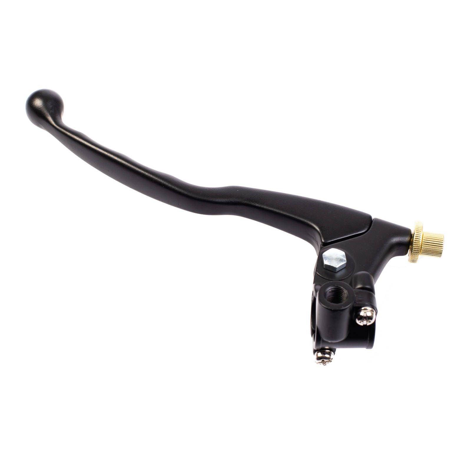 New WHITES Clutch Lever Assembly - Black with Mirror Mount #L9AC01