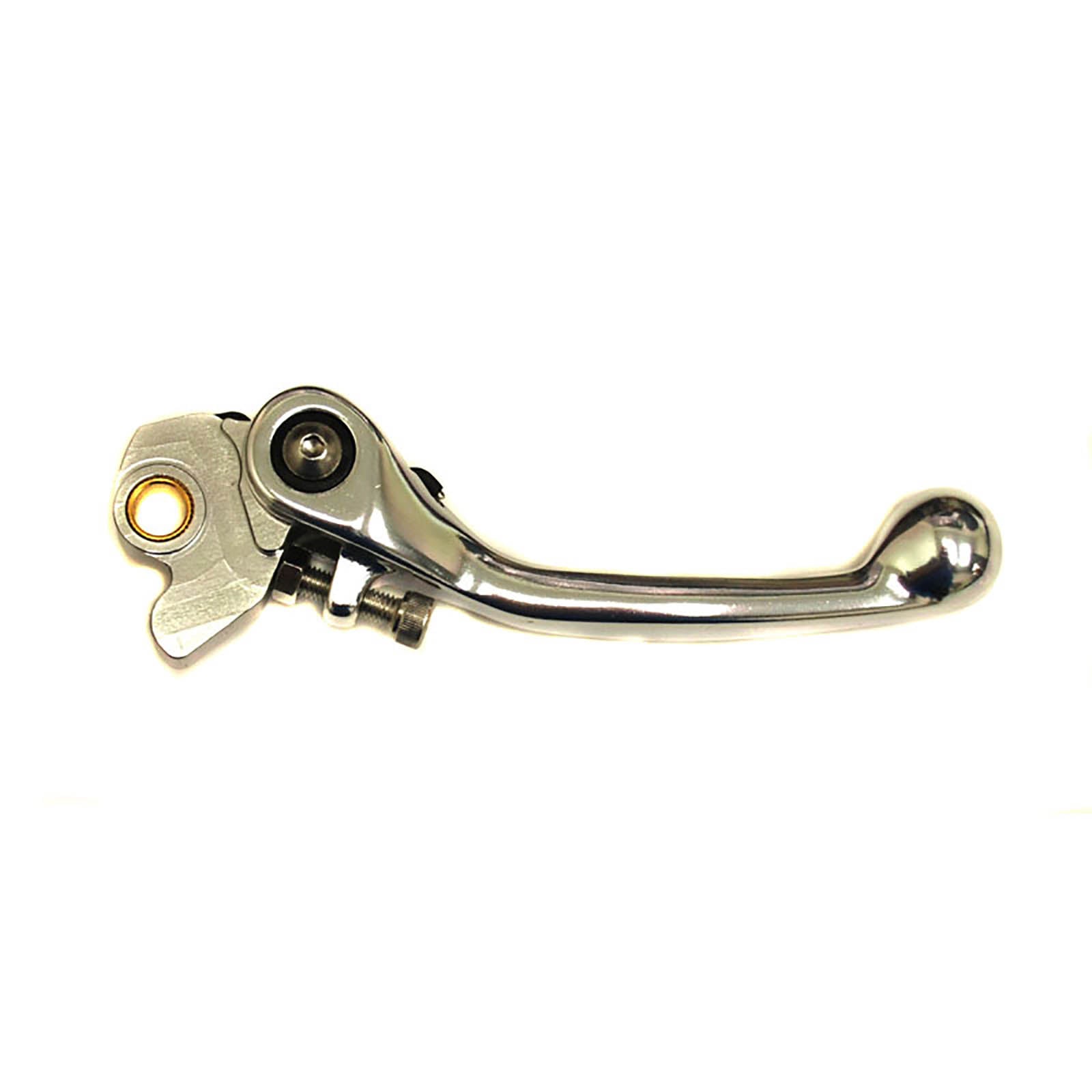 New WHITES Folding Brake Lever YZ/YZF, RM/RMZ, KX/KXF Sil #LBF002S | Australian Moto Spares