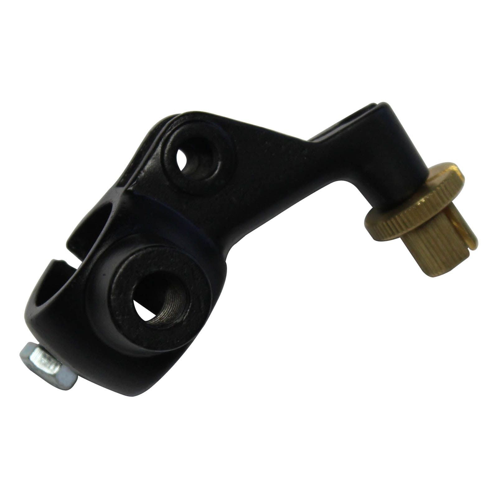 New WHITES Clutch Lever Bracket For Honda 1PCE WITH MIRROR MOUNT #LCBH1M