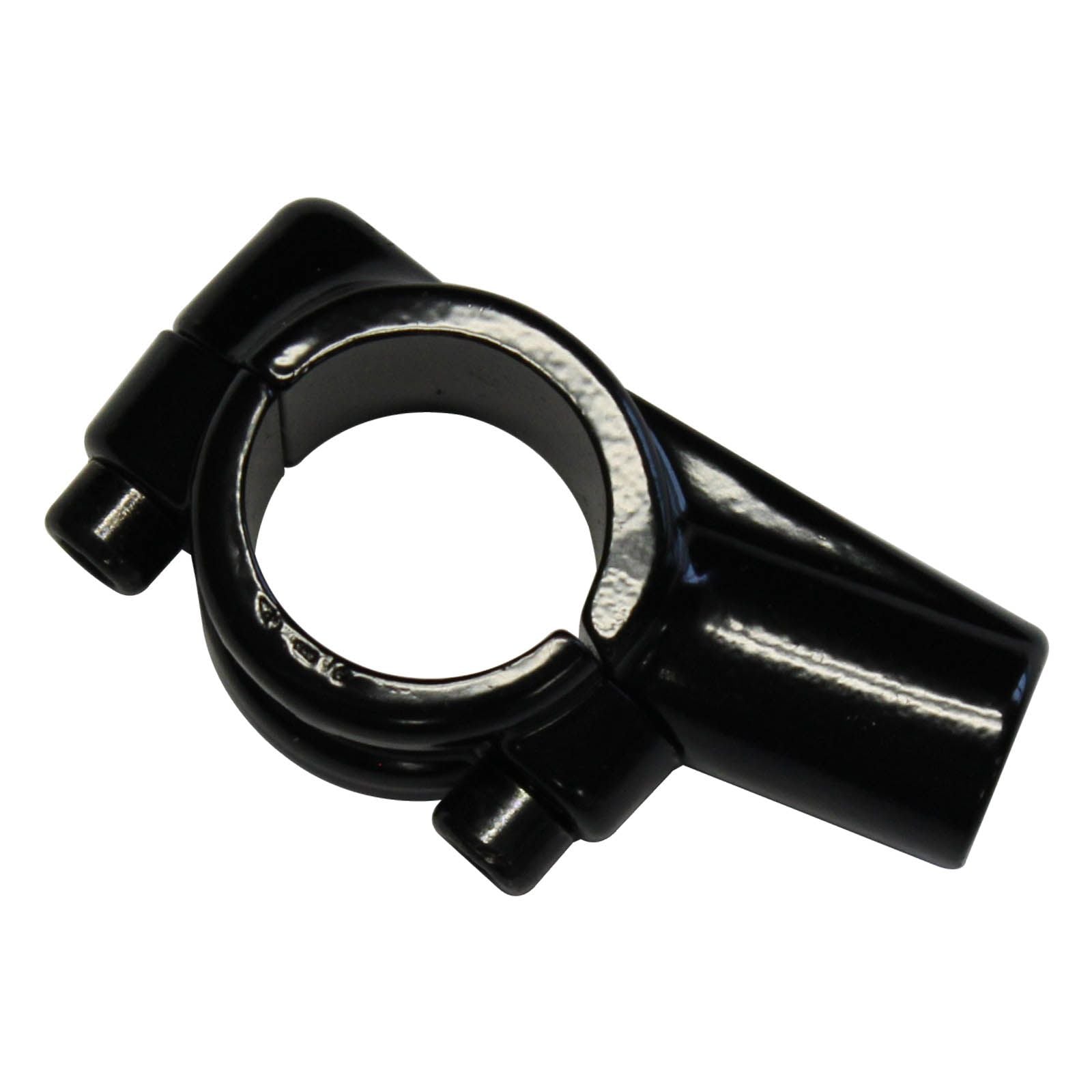 WHITES Clutch Lever Bracket 2Pce Mirror Mount Only - Black For 10mm mirrors