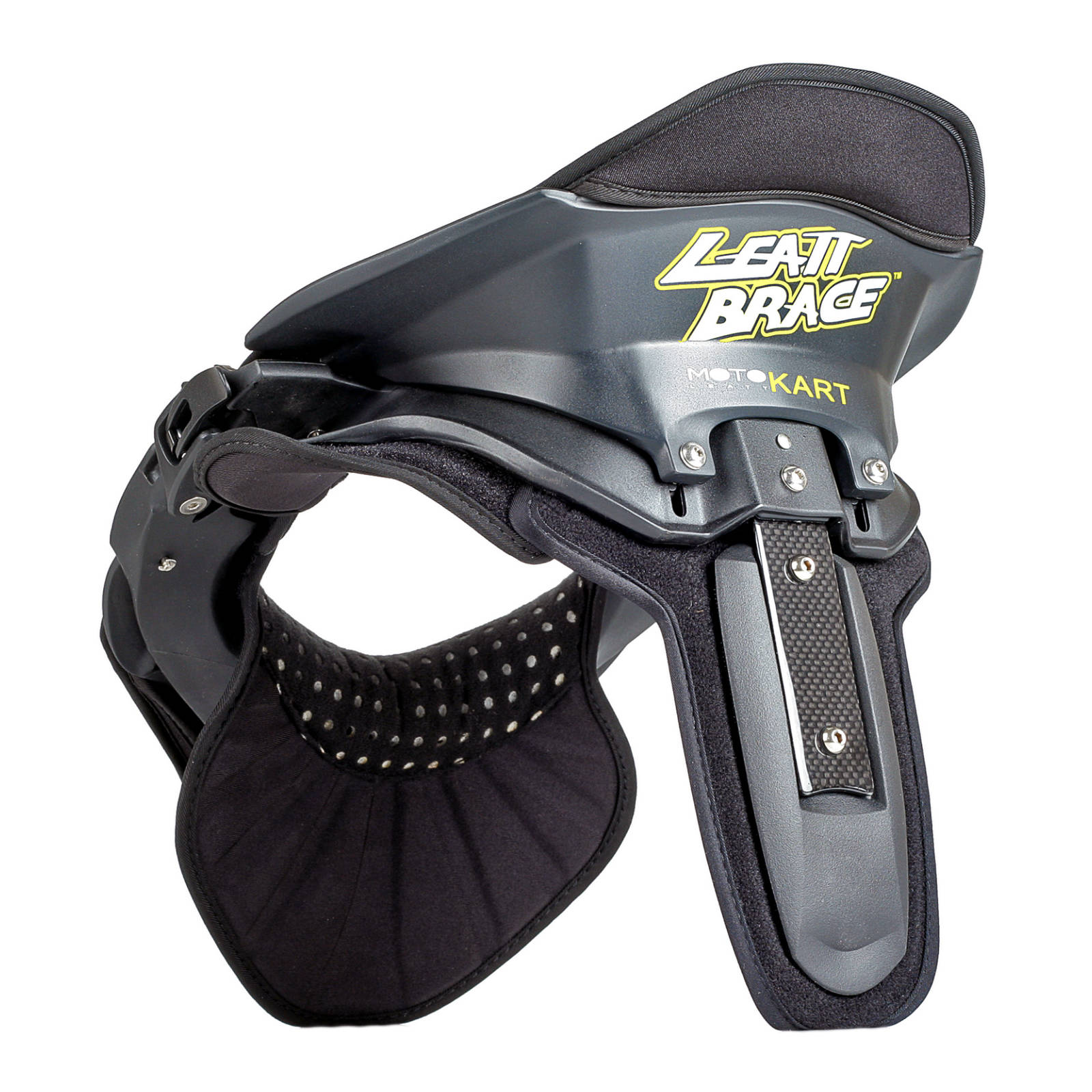 New LEATT Kart Neck Brace - Black / Black Small #LE100330016