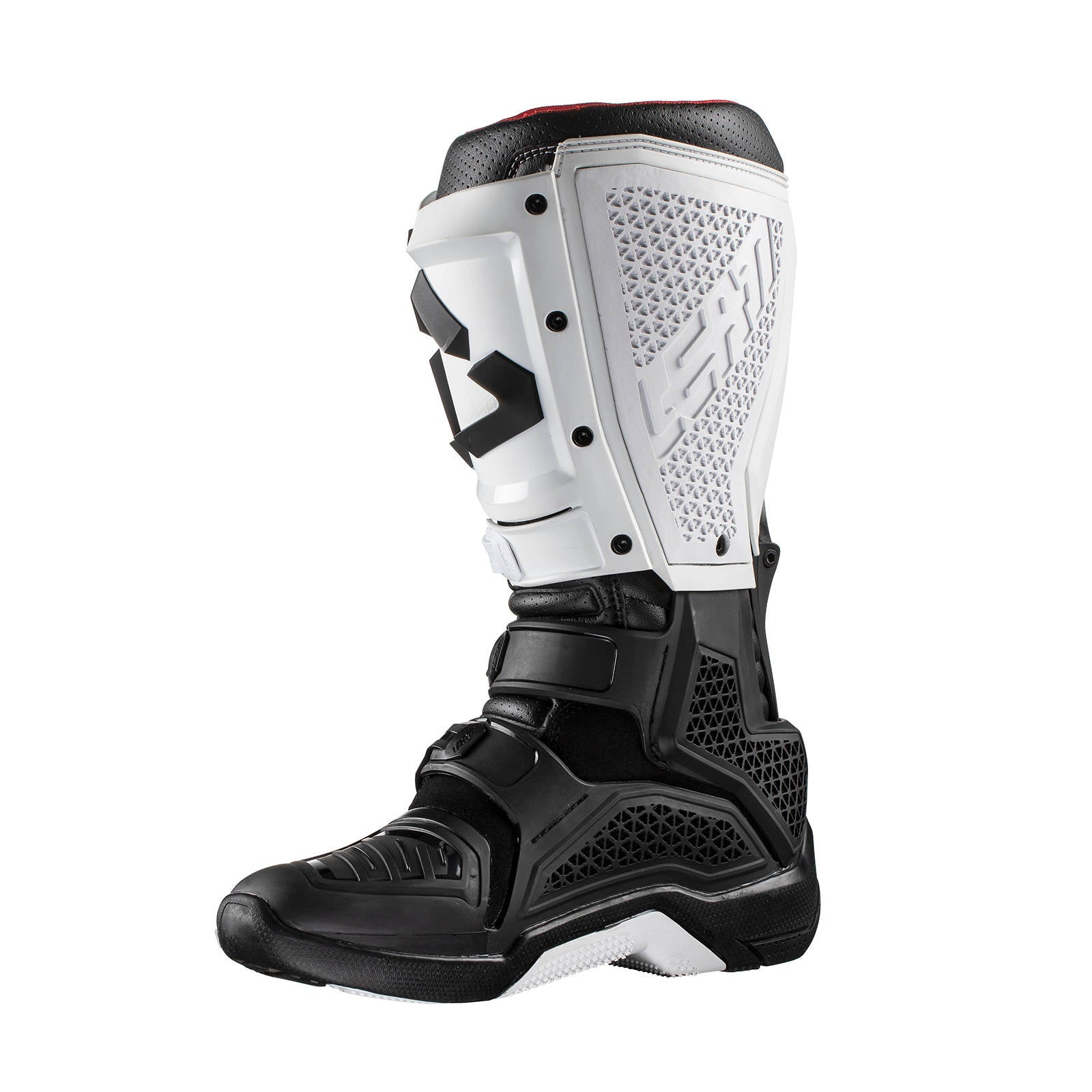 New LEATT 5.5 Flexlock GPX Off Road Boot - White / Black #LE3020002126