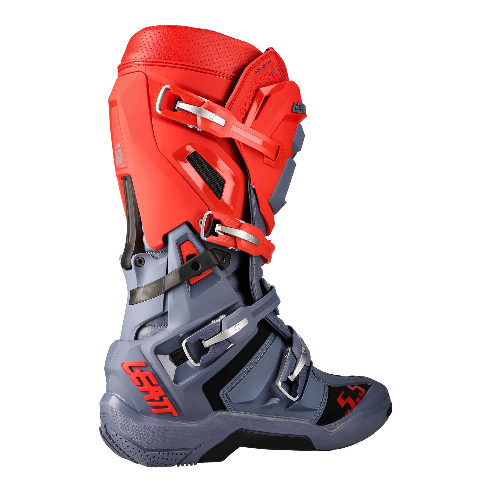 New LEATT 5.5 Flexlock Off Road Boot v. 22 - Graphene / Red #LE3022060113