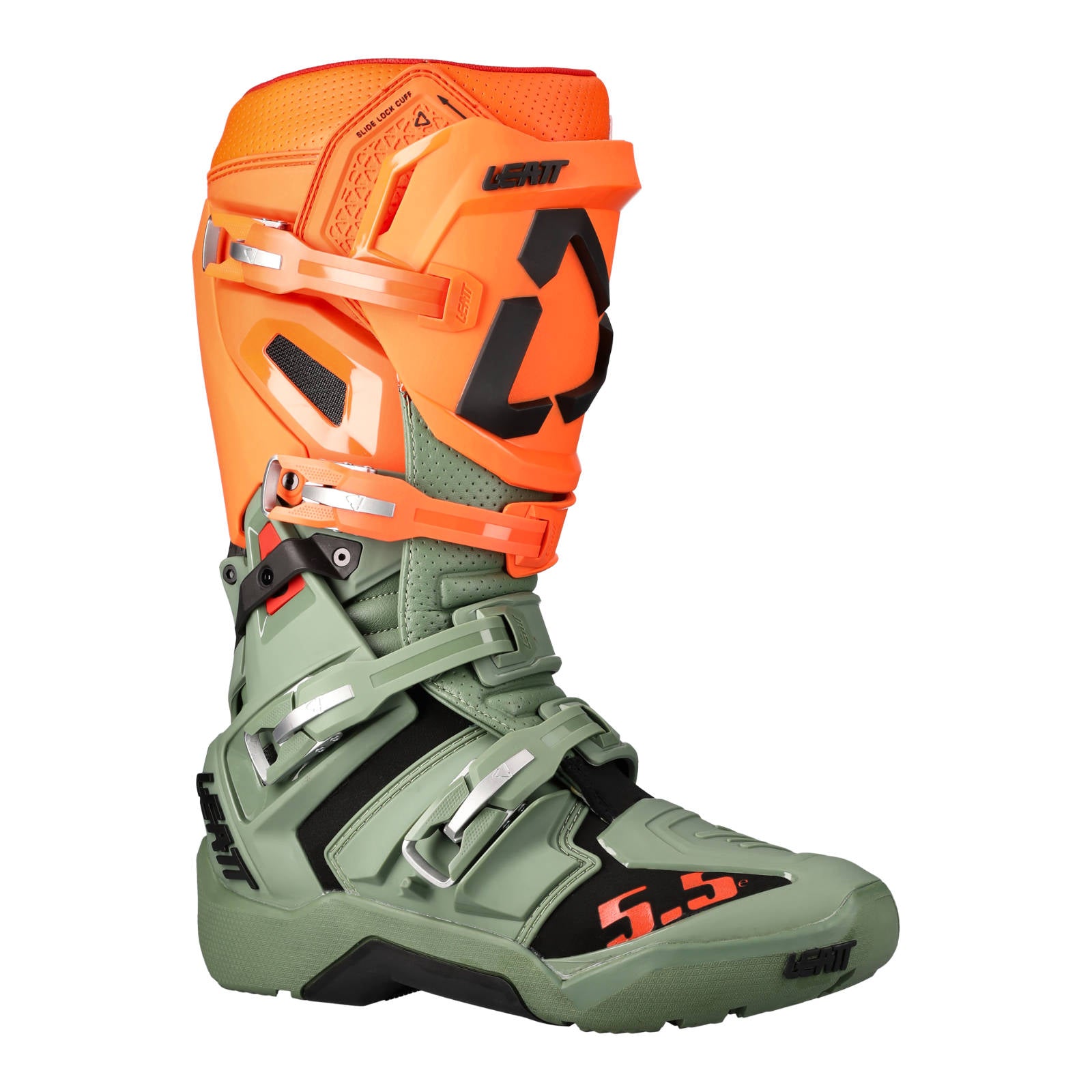 LEATT 5.5 Flexlock Enduro Off Road Boot v.23 - Cactus (47 / 12) #LE3022060125