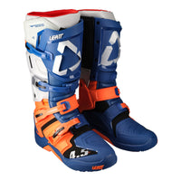 New LEATT 4.5 Enduro Off Road Boot v.22 - Blue/ Orange / Grey #LE3022060154