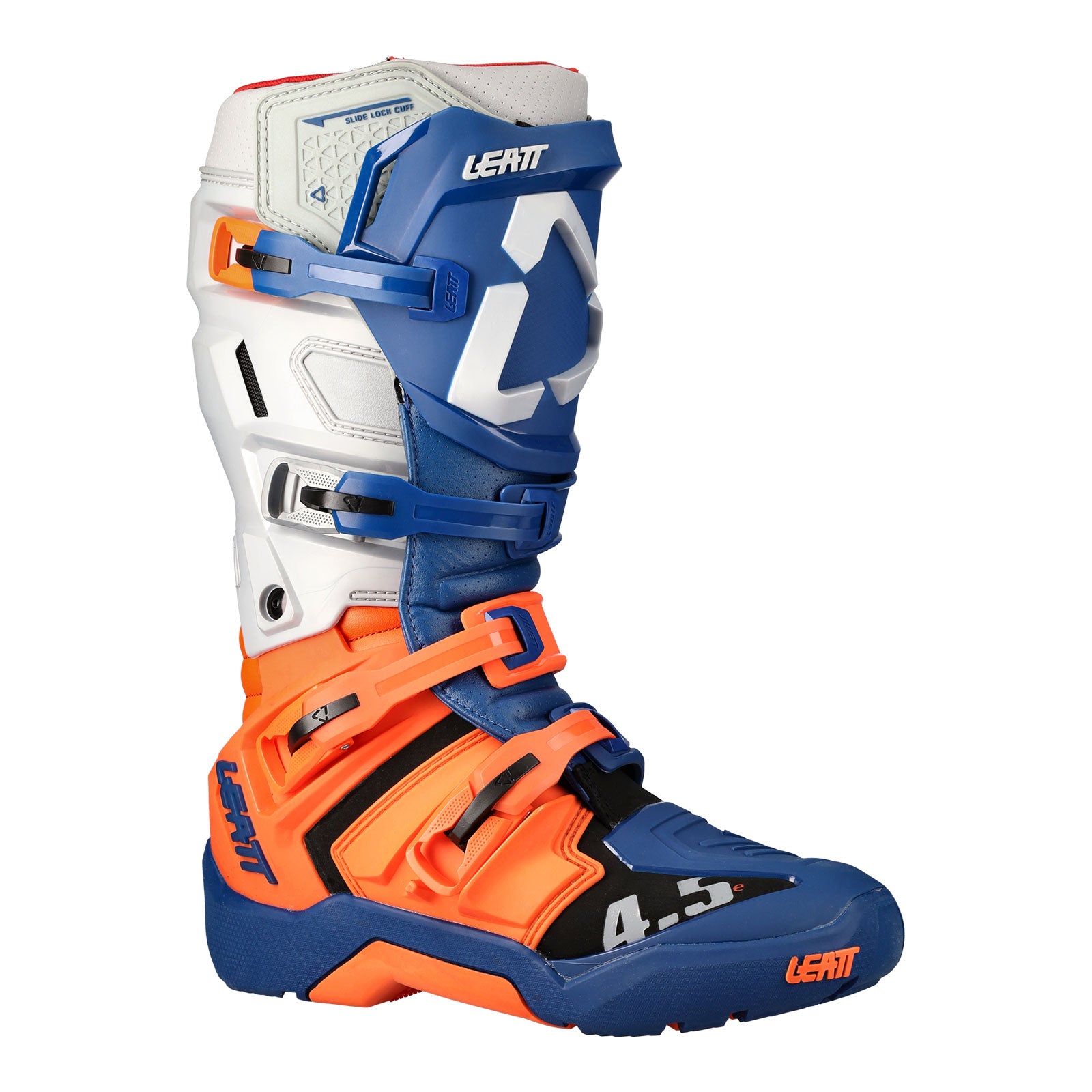 New LEATT 4.5 Enduro Off Road Boot v.22 - Blue/ Orange / Grey #LE3022060154