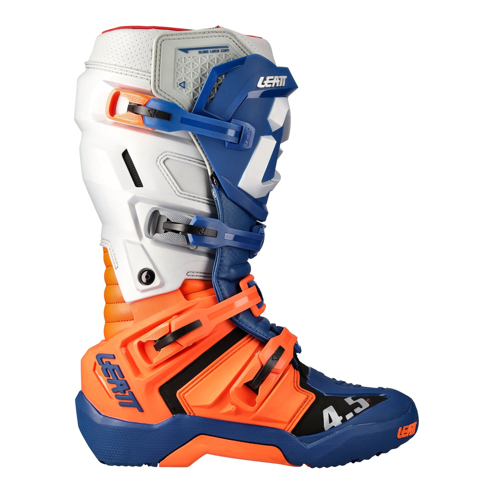 New LEATT 4.5 Enduro Off Road Boot v.22 - Blue/ Orange / Grey #LE3022060154