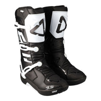 New LEATT 3.5 Junior Off Road Boot - Black / White #LE3022060200