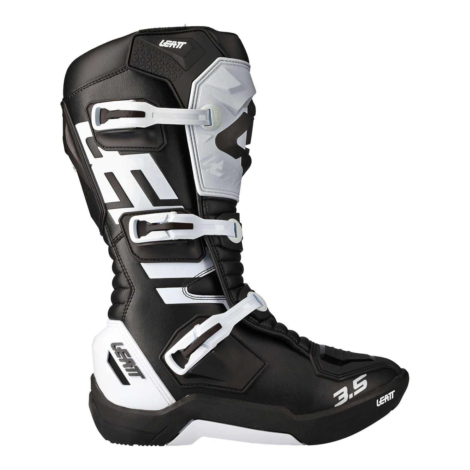 New LEATT 3.5 Junior Off Road Boot - Black / White #LE3022060200