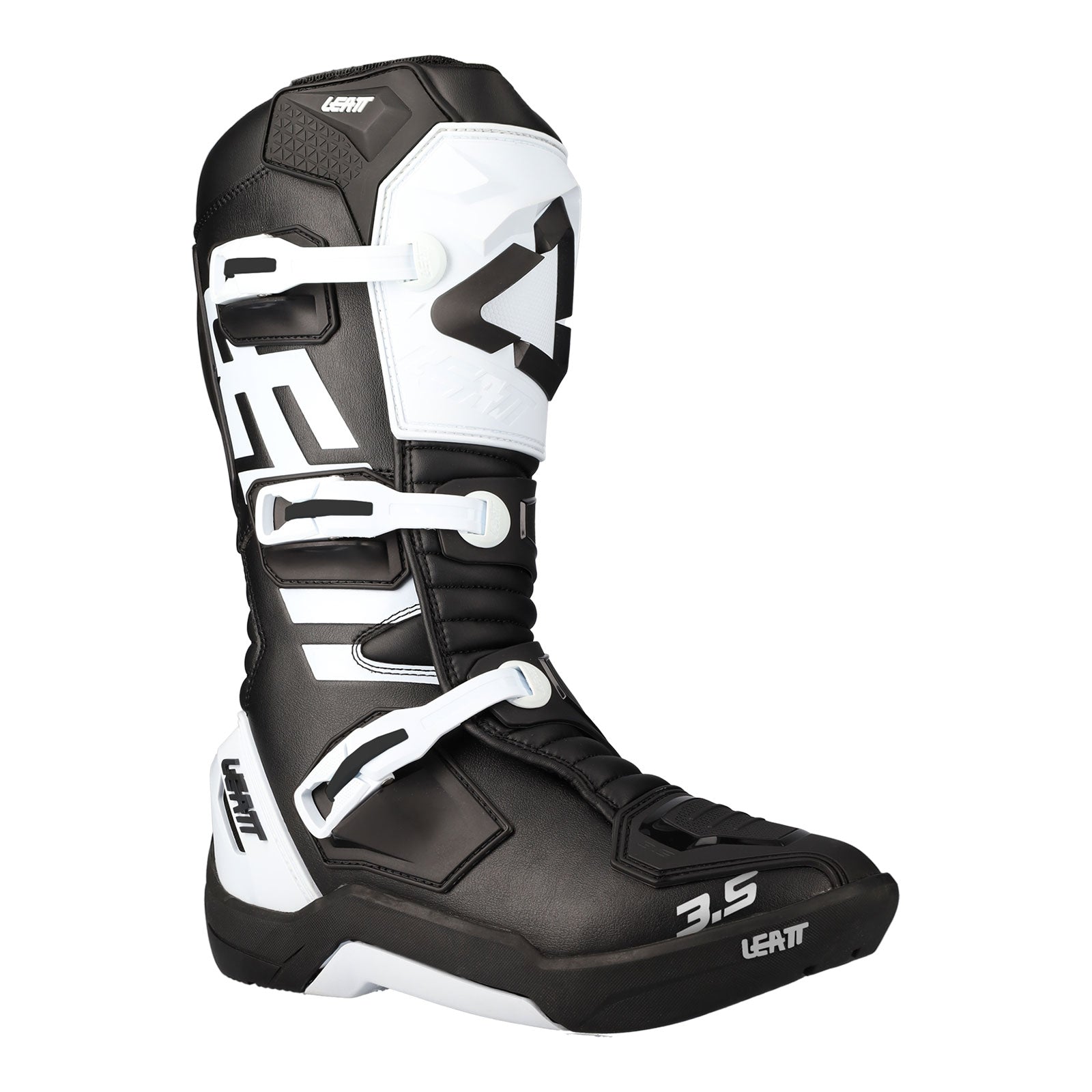 New LEATT 3.5 Junior Off Road Boot - Black / White #LE3022060201