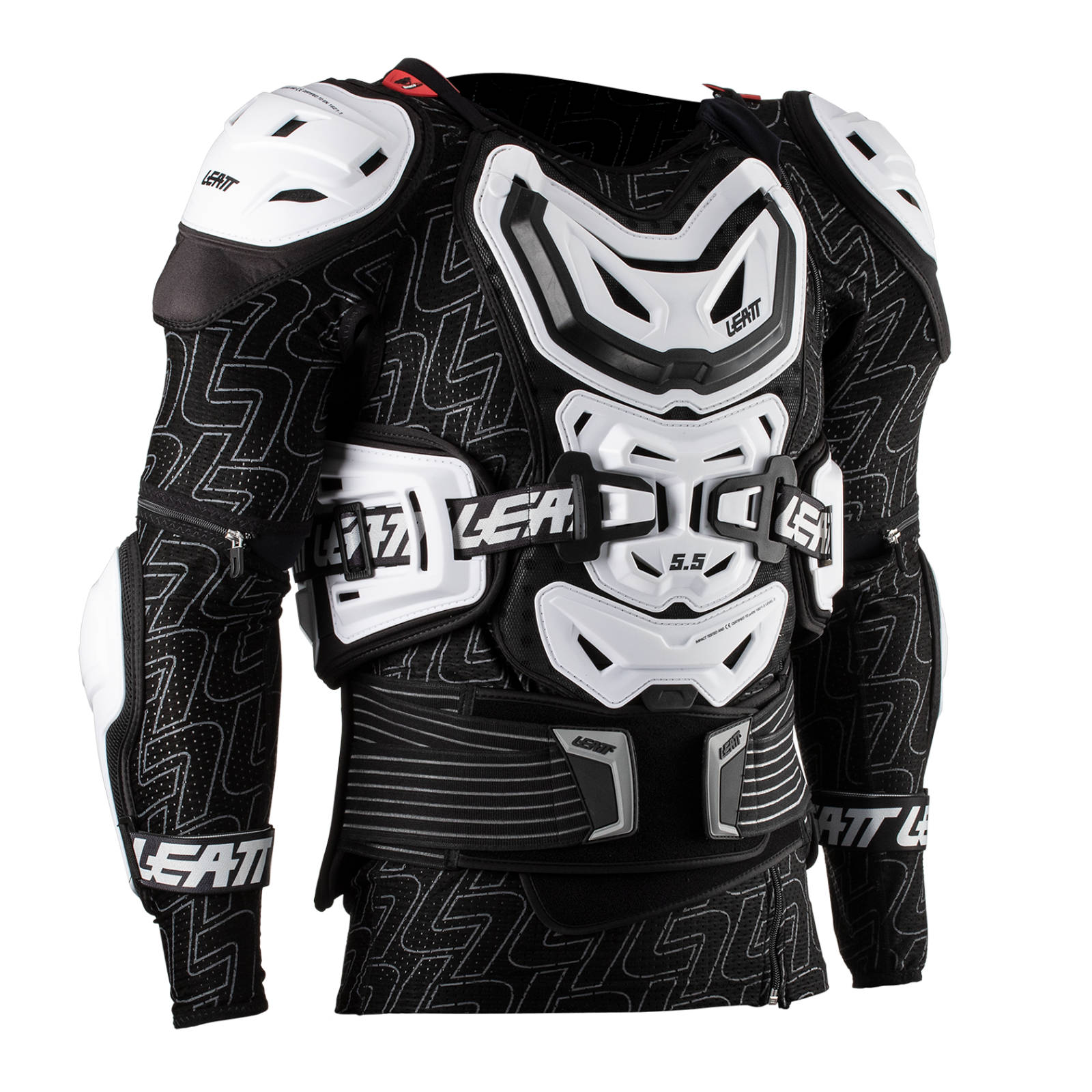 New LEATT Body Protector 5.5 White - (Small/Medium) 160-172CM #LE5015400110
