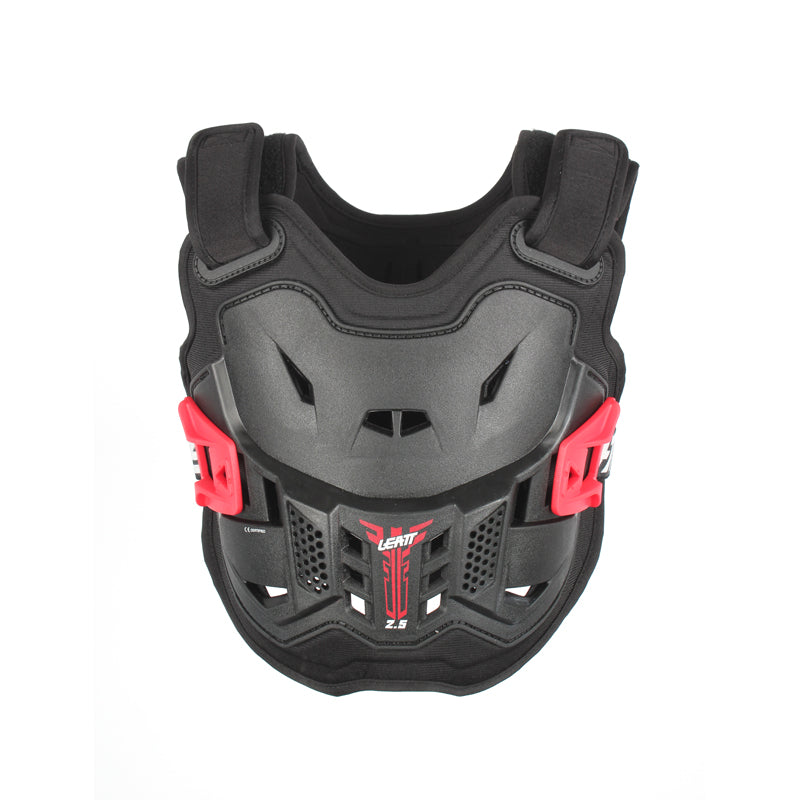 New LEATT Chest Protector 2.5 Black / Red Kids 110-134CM #LE5016100601 | Australian Moto Spares