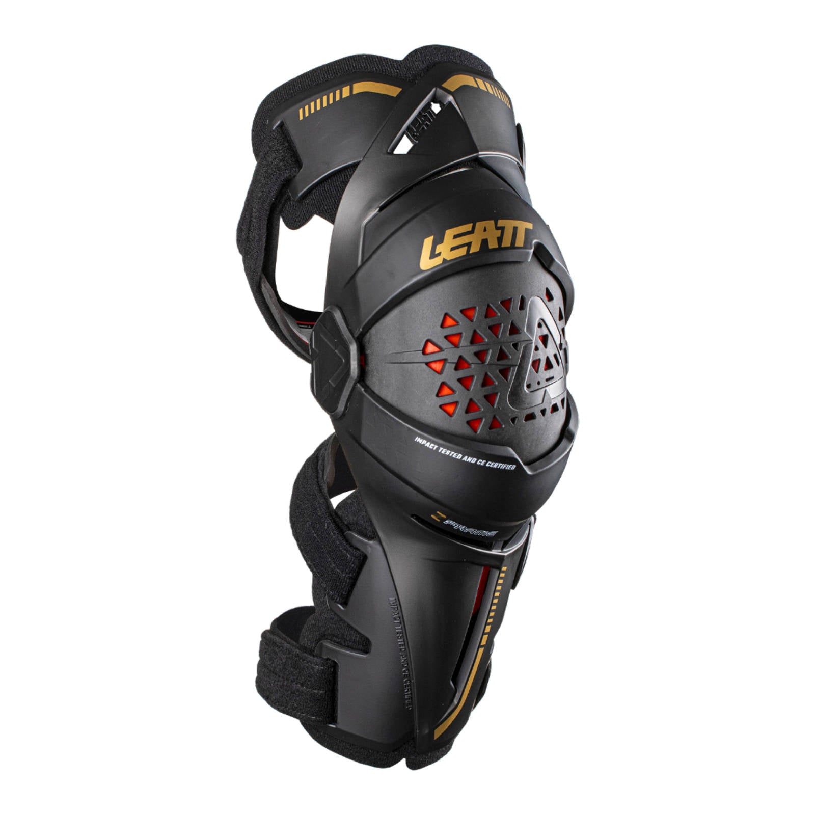 New LEATT Z-Frame Knee Brace Pair - Black - Large #LE5022121902