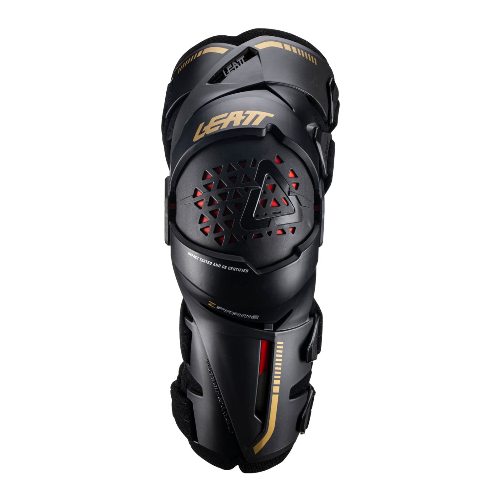 New LEATT Z-Frame Knee Brace Pair - Black - Large #LE5022121902