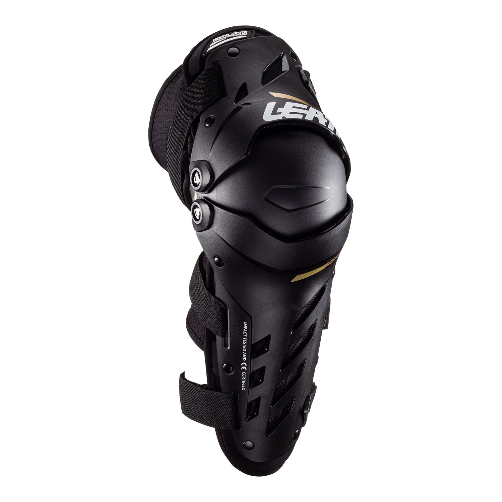 New LEATT Knee & Shin Guard Dual Axis Black - Small / Medium #LE5022141230 | Australian Moto Spares