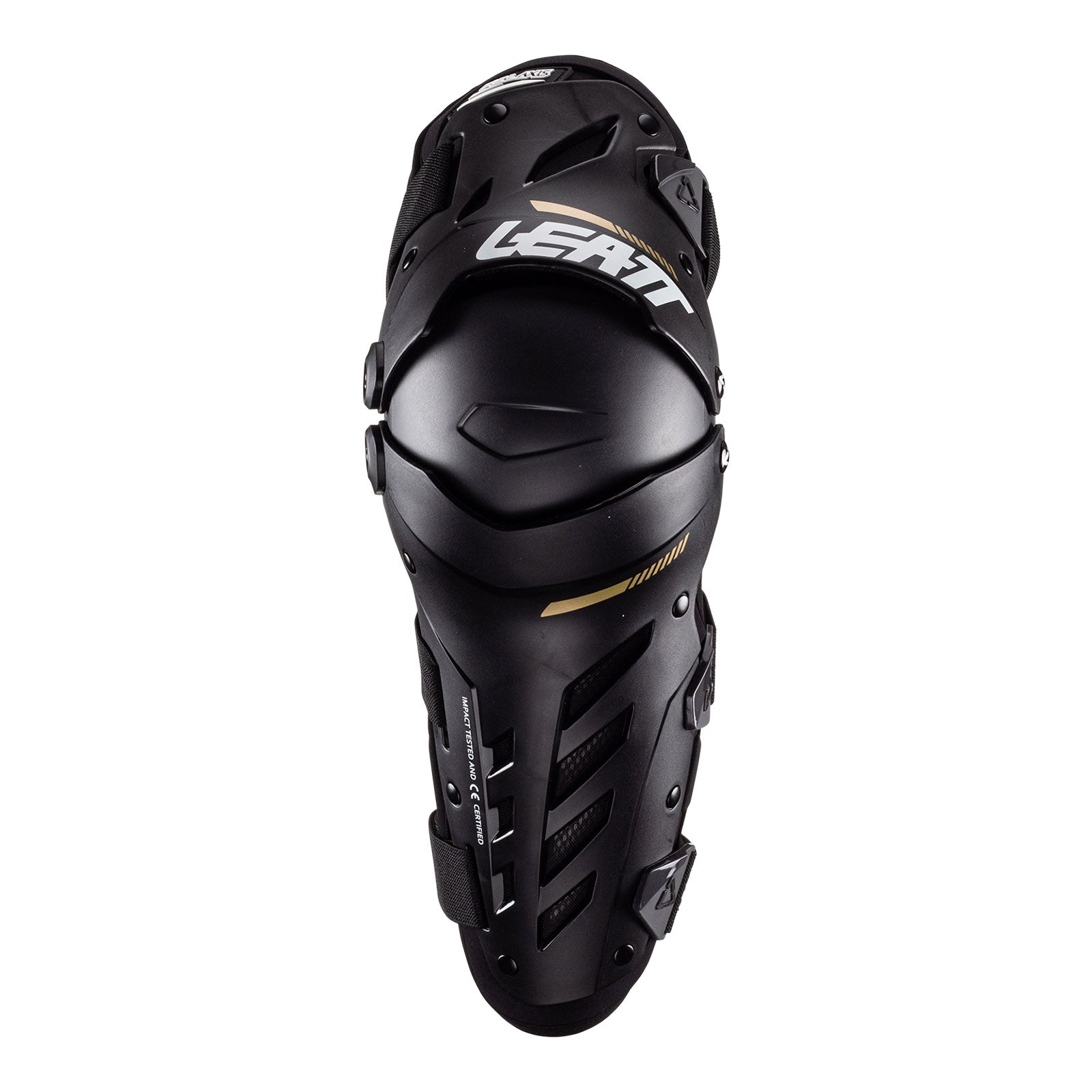 New LEATT Knee & Shin Guard Dual Axis Black - Small / Medium #LE5022141230