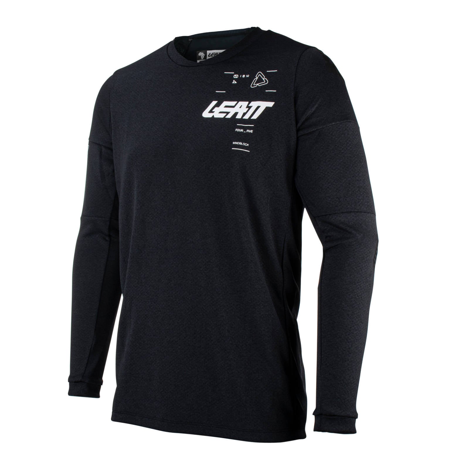 New LEATT 4.5 Windblock Off-Road Jersey v.24 - Black Small #LE5023031400