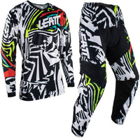 New LEATT Off-Road 2023 3.5 Junior Ride Kit - Zebra (S) #LE5023033102 | Australian Moto Spares