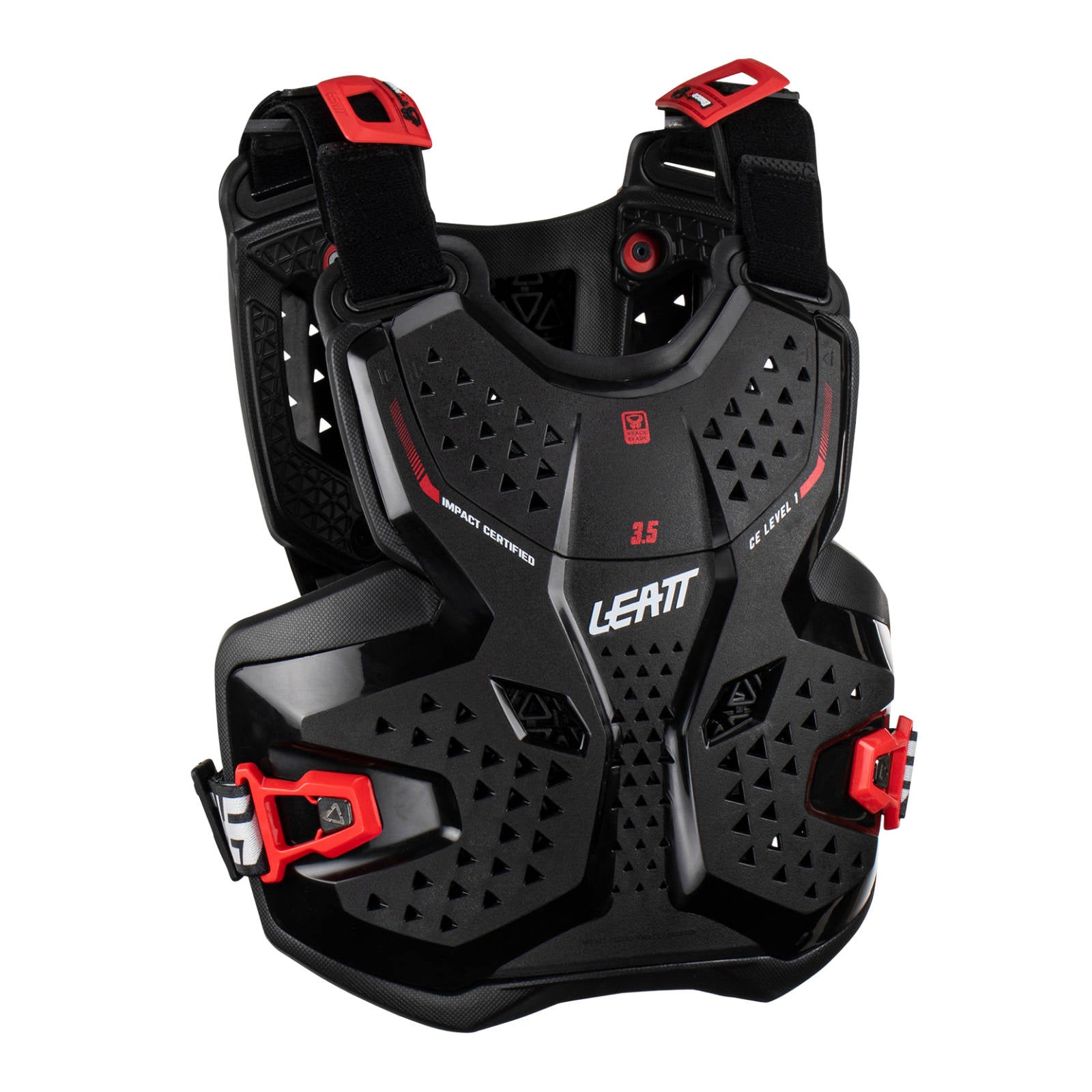 LEATT Chest Protector 3.5 JR Black / Red - Large / XL 147-159CM #LE5023051000