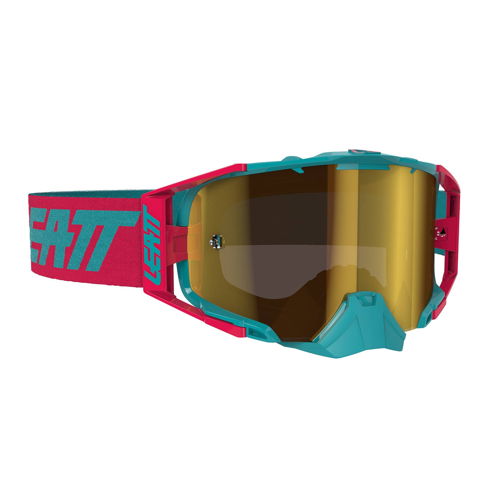 New LEATT 6.5 Velocity Google Iriz - Red/Teal - Bronze 22% #LE8019100012 | Australian Moto Spares