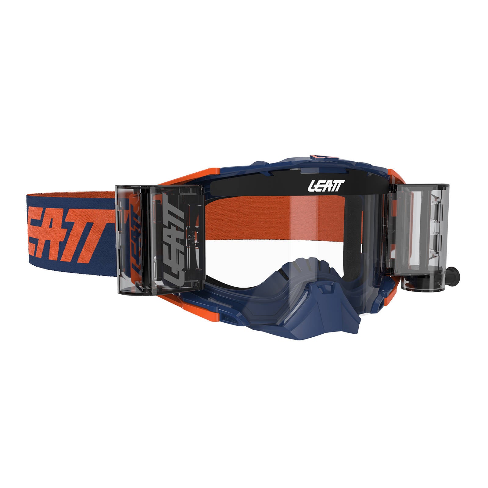 New LEATT Goggle Velocity 6.5 Roll-Off Ink/Orange - Clr Lens LE8019100050 | Australian Moto Spares