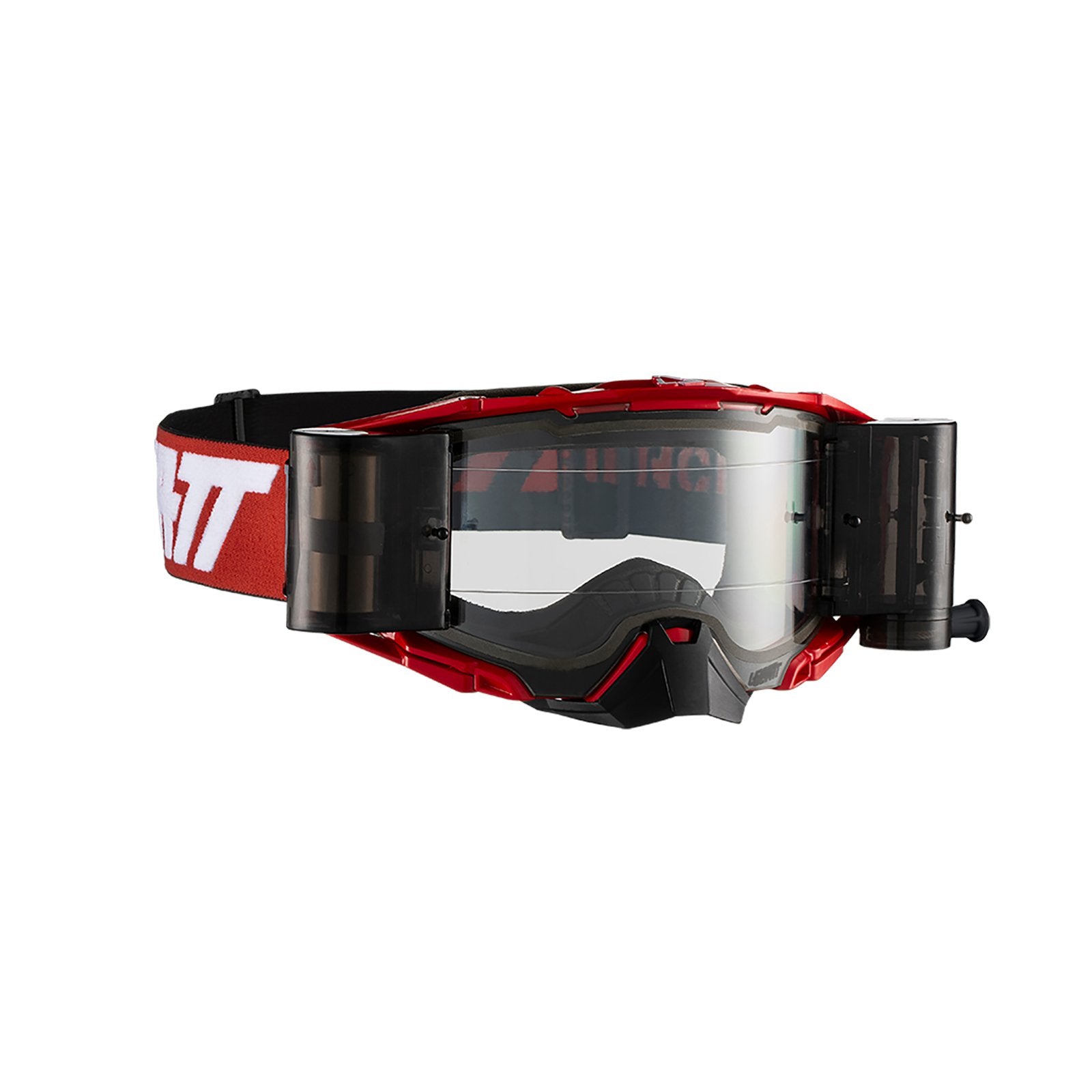 New LEATT Goggle Velocity 6.5 Roll-Off Red/White - Clear Lens LE8019100053 | Australian Moto Spares