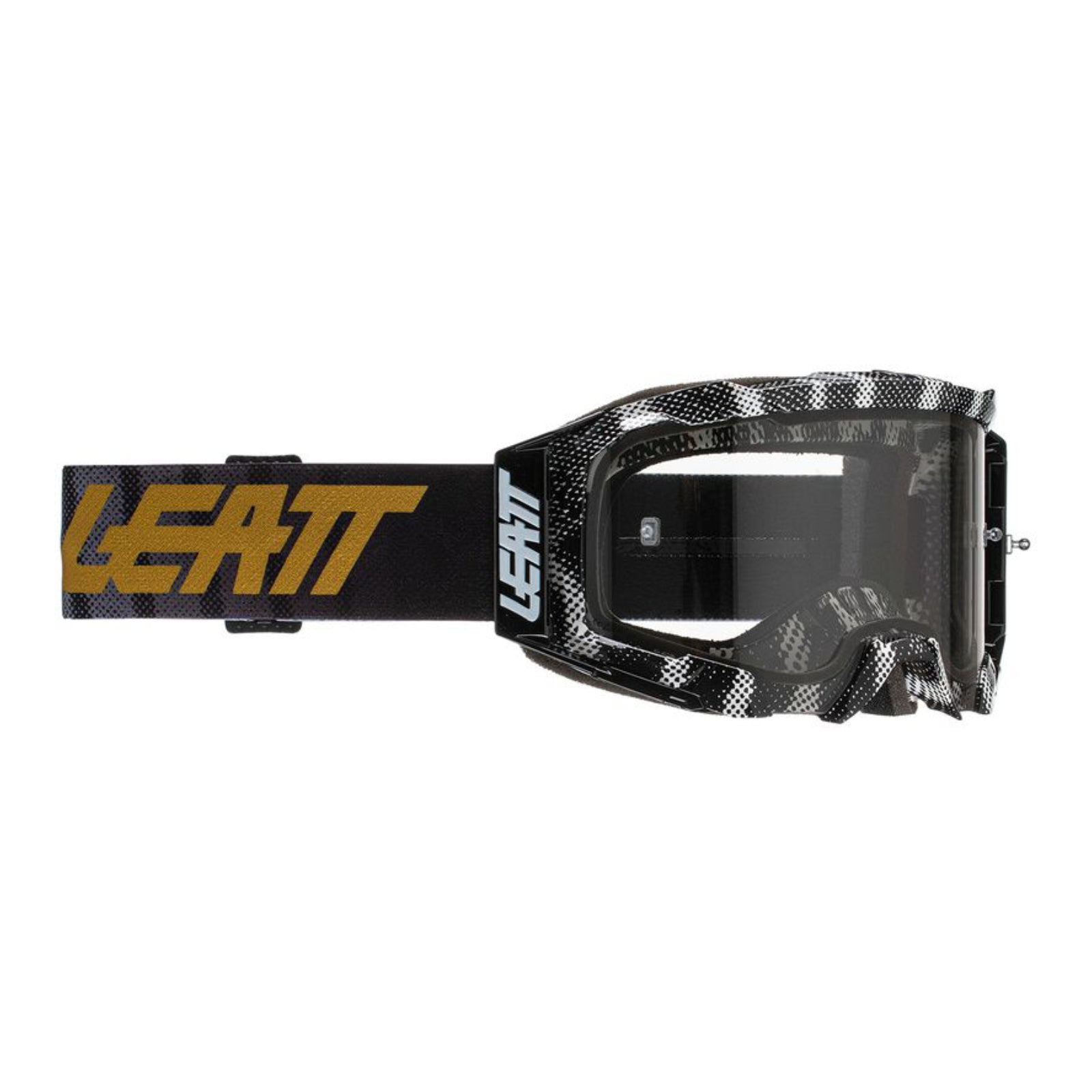 New LEATT Goggle Velocity 5.5 Black Zebra /Light Grey Lens 58% LE8020001070 | Australian Moto Spares