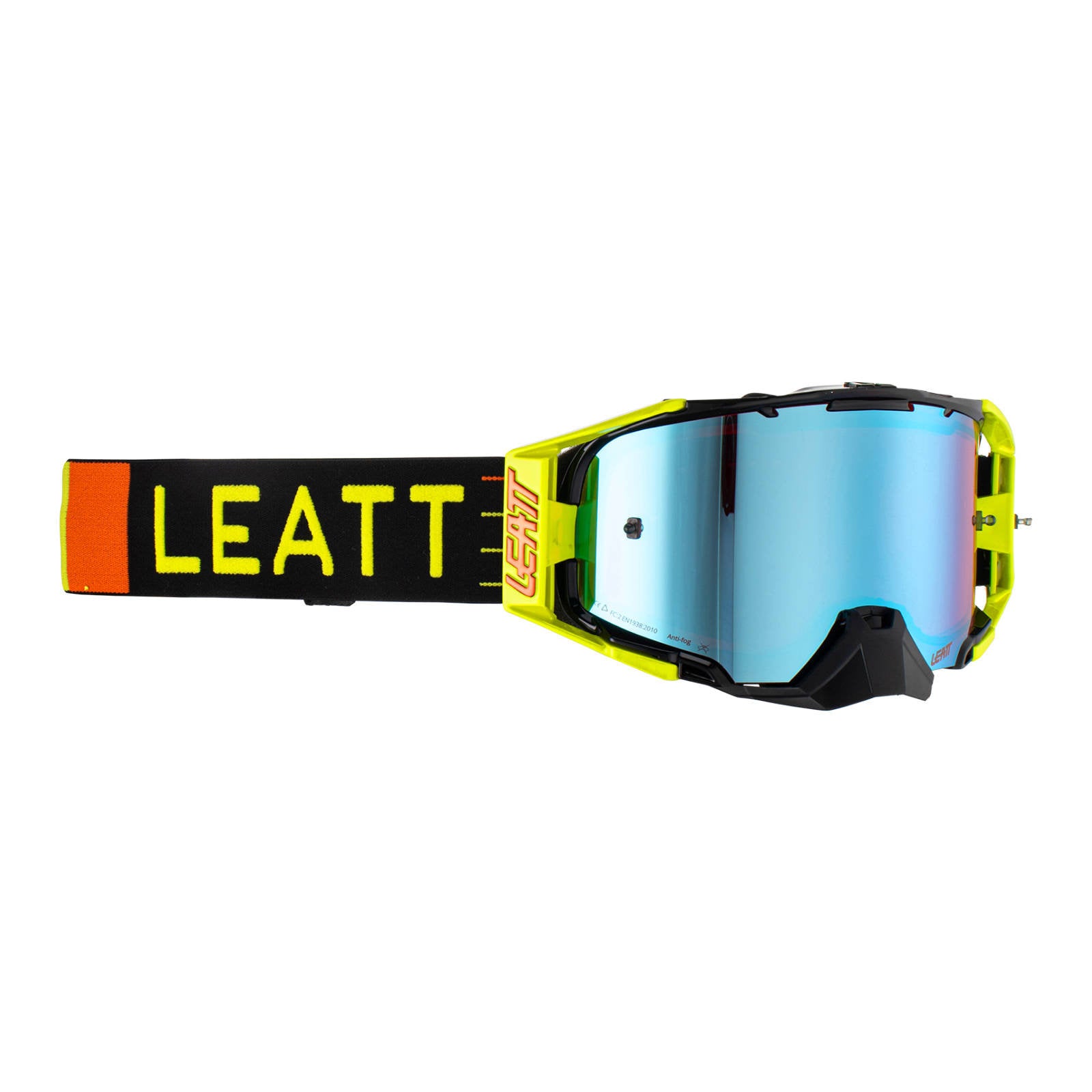 New LEATT 6.5 Velocity Google Iriz - Citrus / Blue UC 26% #LE8023020100 | Australian Moto Spares