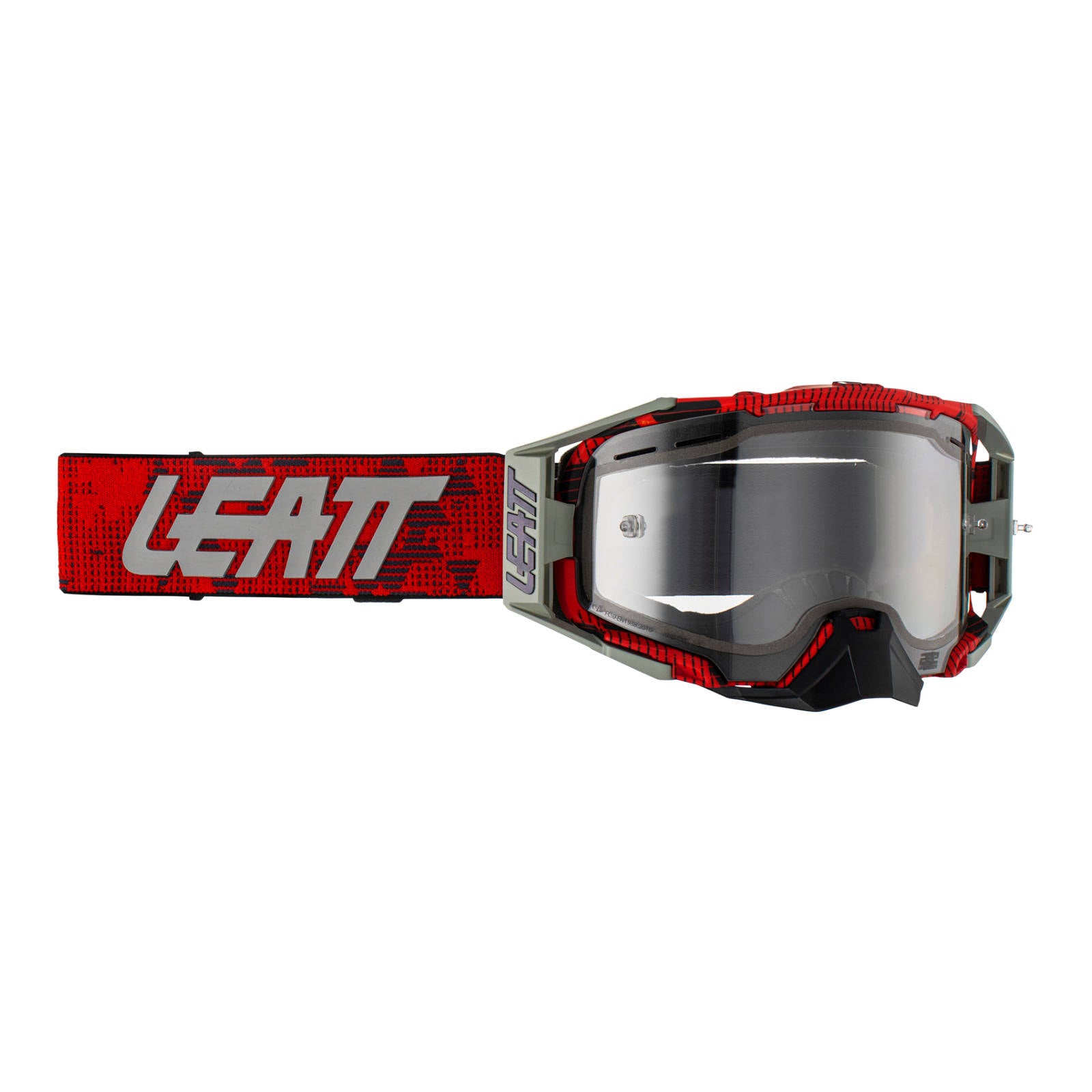 New LEATT 6.5 Velocity Enduro Google - JW22 Red / Clear 83% #LE8023020140