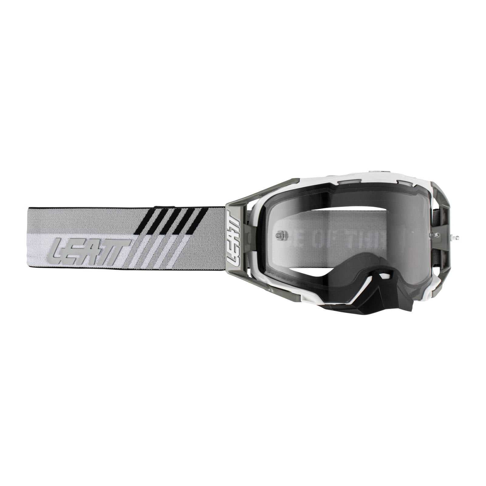 New LEATT 6.5 Velocity Google - White / Light Grey 58% #LE8023020230 | Australian Moto Spares