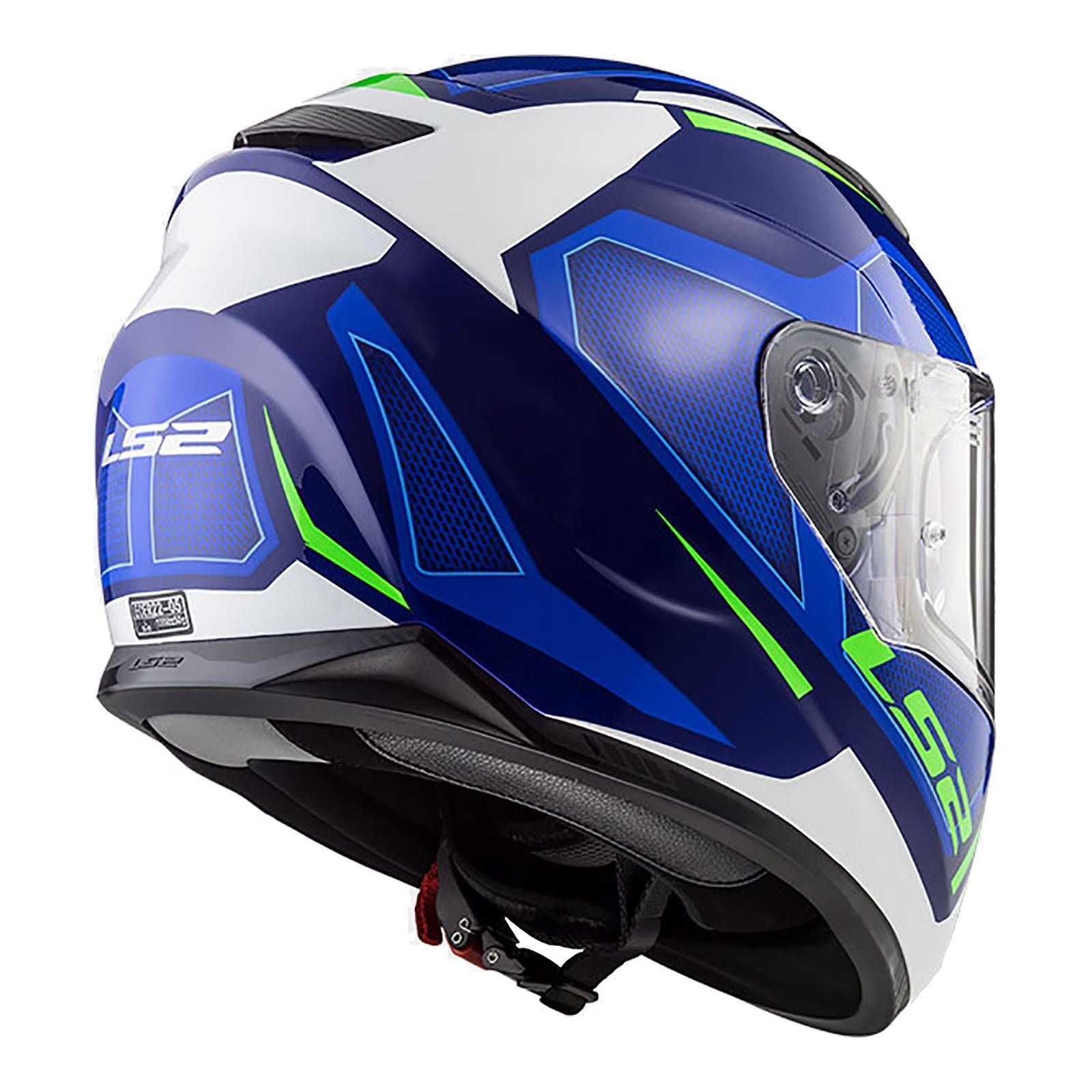 New LS2 FF320 Stream EVO Axis Helmet - White / Blue (S) #LS2FF320AXWBS