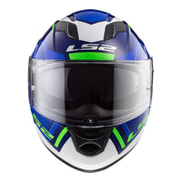 New LS2 FF320 Stream EVO Axis Helmet - White / Blue (XS) #LS2FF320AXWBXS