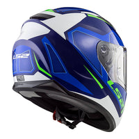 New LS2 FF320 Stream EVO Axis Helmet - White / Blue (XS) #LS2FF320AXWBXS